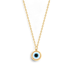 Dainty Boho Evil Eye Charm Necklace