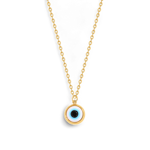 Dainty Boho Evil Eye Charm Necklace