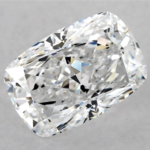 D Color SI Clarity 4 Carat Elongated Cushion Cut Lab Grown Diamond