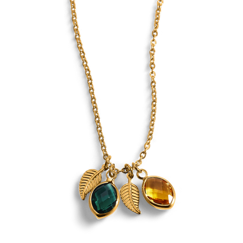 Family Birthstone Cluster Necklace