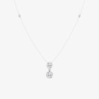 Lab Grown Diamond Sparkling Cluster Necklace - Ethical Elegance Image