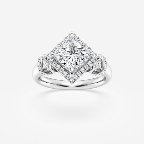 Ethereal Lab-Grown Diamond Halo Ring - Bespoke Collection Image