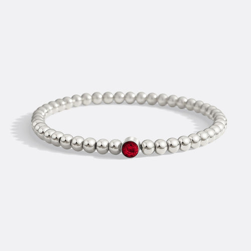 Beaded Bubble Birthstone Bracelet