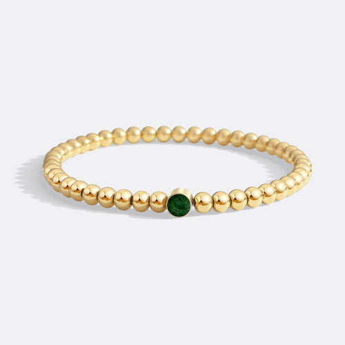 Beaded Bubble Birthstone Bracelet