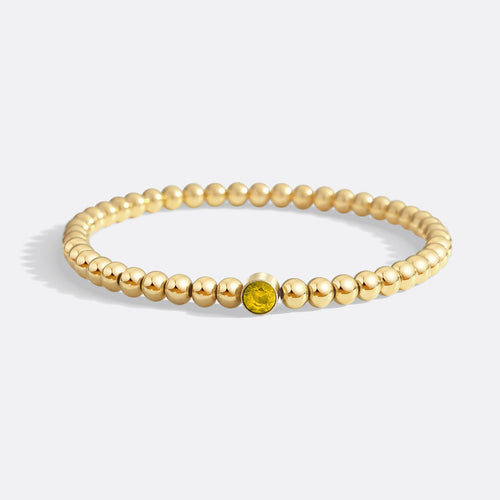 Beaded Bubble Birthstone Bracelet