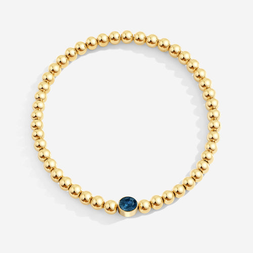 Beaded Bubble Birthstone Bracelet