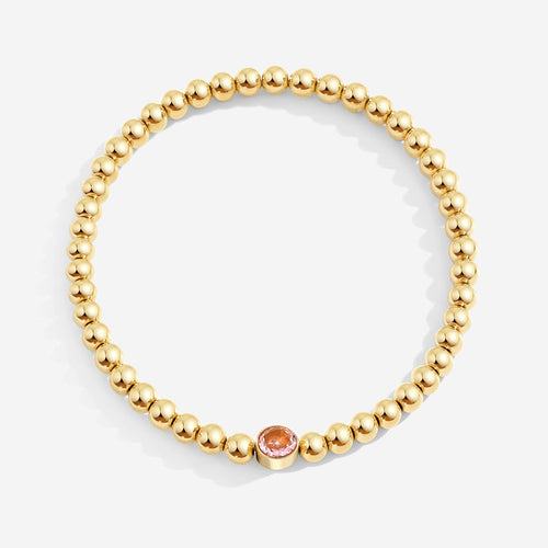 Beaded Bubble Birthstone Bracelet