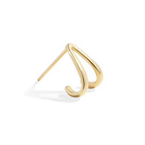 Wishbone Huggie Earrings