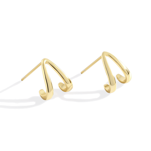 Wishbone Huggie Earrings