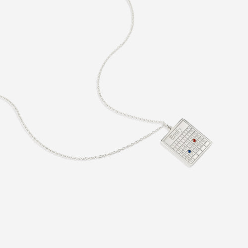 Personalized Family Calendar Necklace