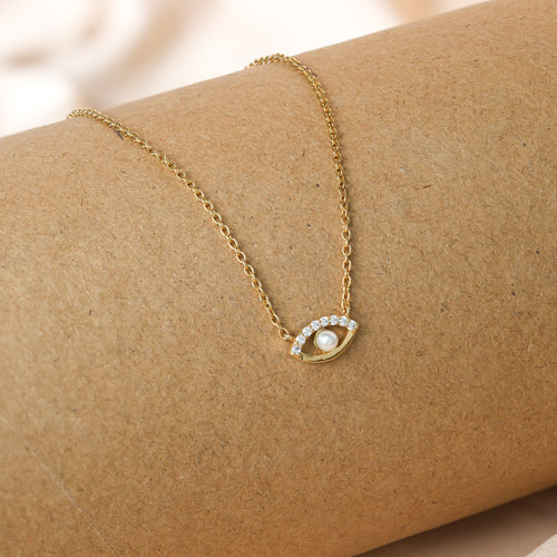 Guardian's Blessing: Evil Eye Diamond Necklace