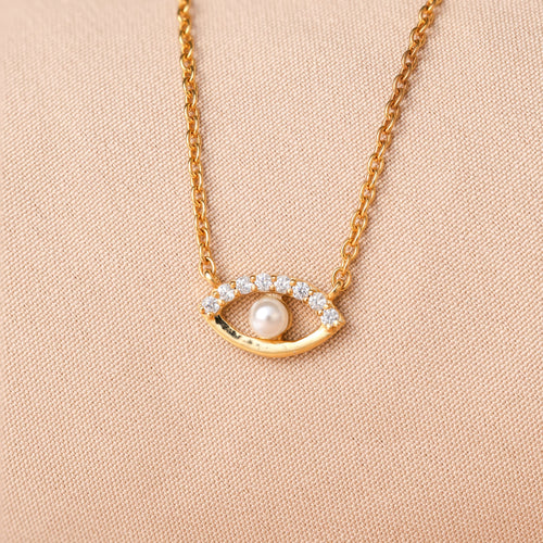 Guardian's Blessing: Evil Eye Diamond Necklace