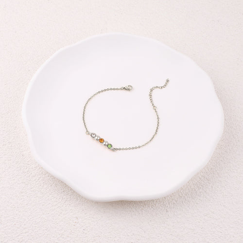Peas in a Pod Birthstone Bracelet