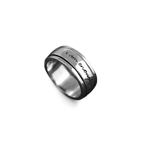 I am Enough Spinning Fidget Ring