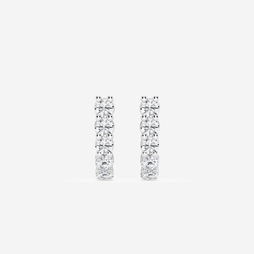 Lab Grown Diamond Sparkle Earrings - Vivid Halo Collection Image