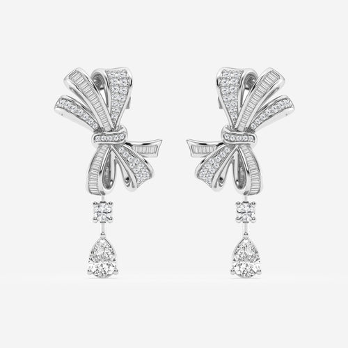 Luxury Lab Grown Diamond Cluster Earrings Image