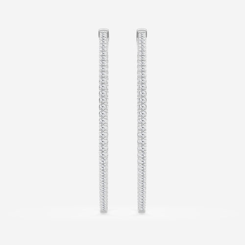 Luxury Lab Grown Diamond Elegance Collection Earrings Image