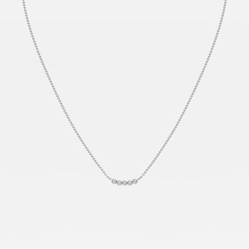 Lab Grown Diamond Elegance: Solitaire Spark Necklace Image