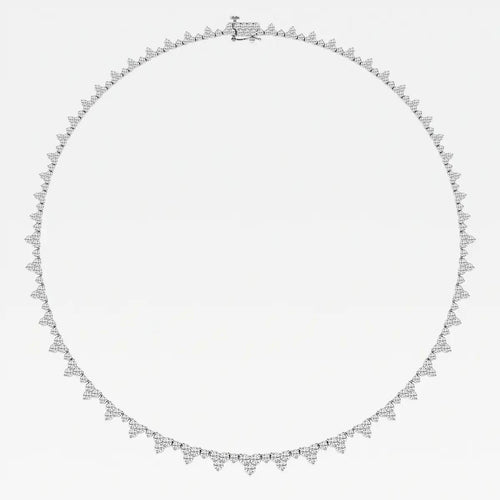 Dazzling Lab-Created Diamond Necklace Ensemble Image