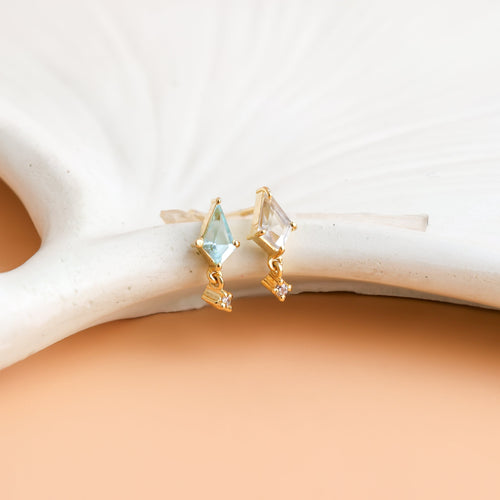 Kite Gemstone Stud Earrings