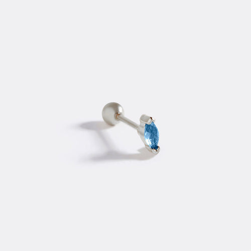 Marquis Gemstone Sleeper Stud Earrings