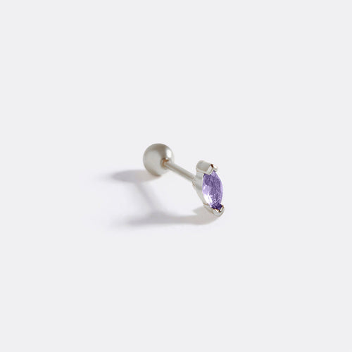 Marquis Gemstone Sleeper Stud Earrings