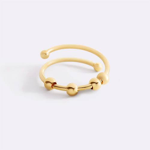 Adjustable Beaded Fidget Ring