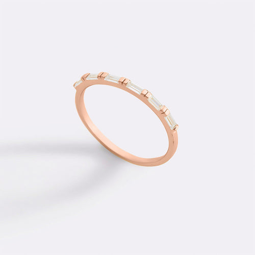 Baguette White Diamond Ring