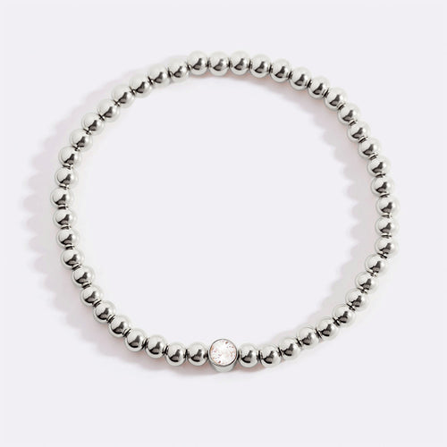 Beaded Bubble Birthstone Bracelet