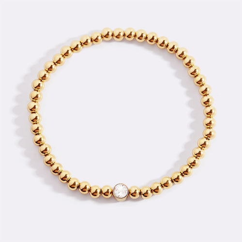 Beaded Bubble Birthstone Bracelet