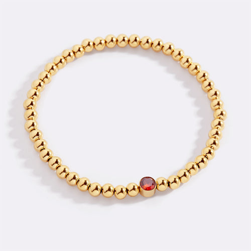 Beaded Bubble Birthstone Bracelet