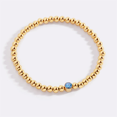 Beaded Bubble Birthstone Bracelet