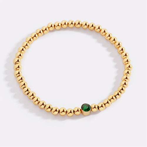 Beaded Bubble Birthstone Bracelet
