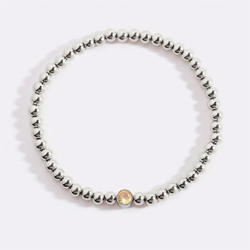 Beaded Bubble Birthstone Bracelet
