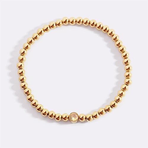 Beaded Bubble Birthstone Bracelet