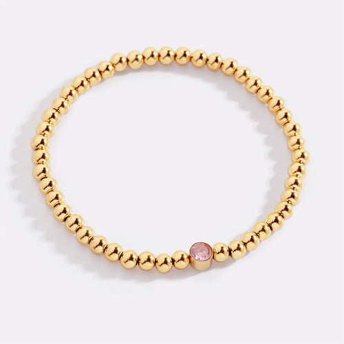 Beaded Bubble Birthstone Bracelet