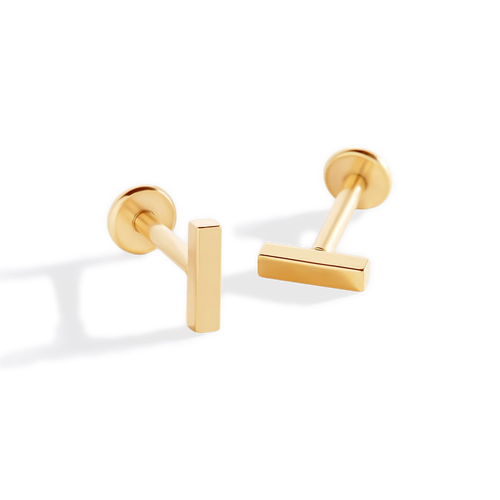 Little Bar Sleeper Flatback Earrings | 16g