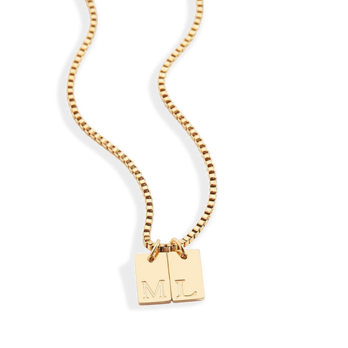 Initial Tag Necklace