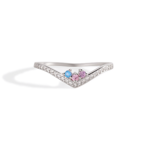 Personalized Venus Birthstone Ring