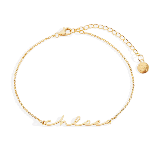 Dainty Script Name Bracelet