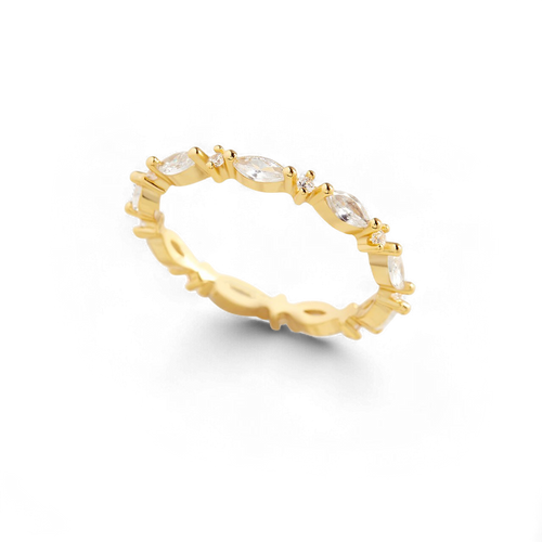 Marquis Gemstone Stacking Ring