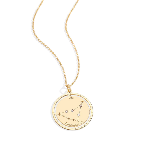 Personalized Constellation Pendant Necklace