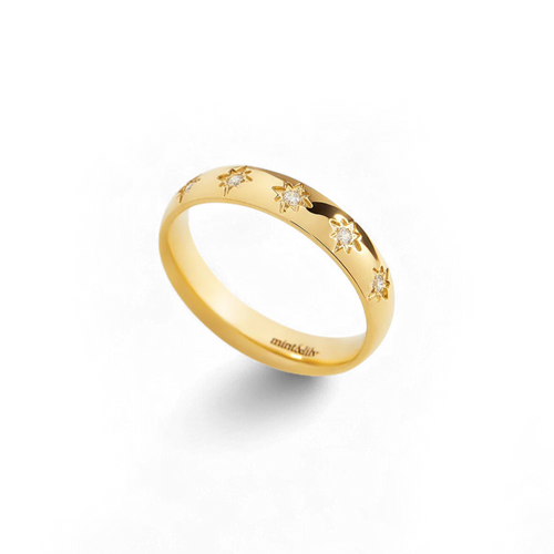 Star Set Stacking Ring