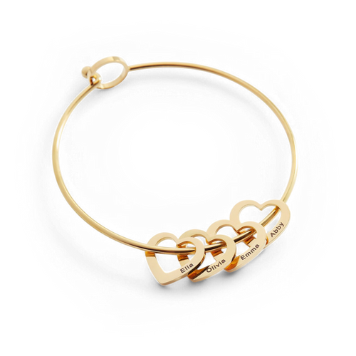 Personalized Hearts Love Bracelet