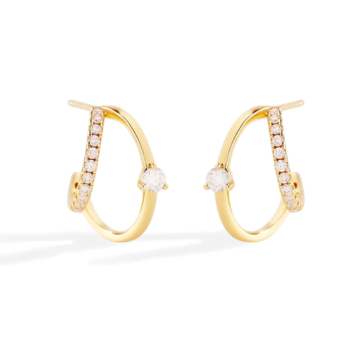 The Nova Double Hoop Earrings