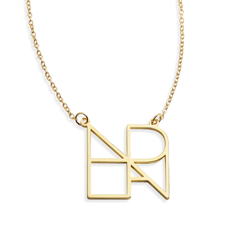 Minimalist Monogram Name Necklace