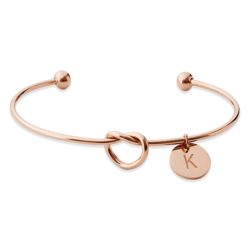 Personalized Tie the Knot Bracelet • Bridesmaid Gift Bracelet