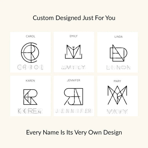 Monogram Name Ring