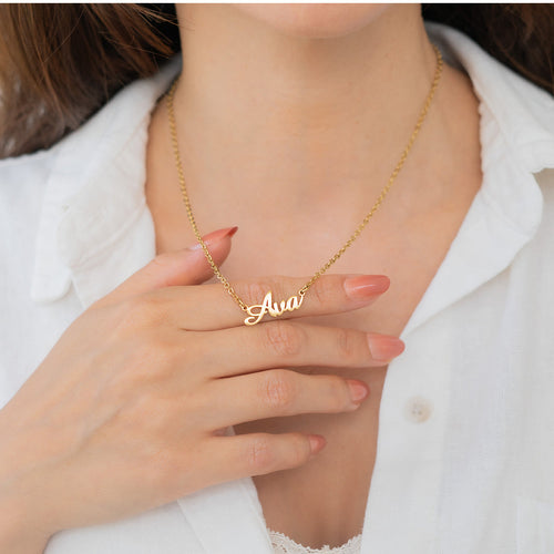 Quill Name Necklace