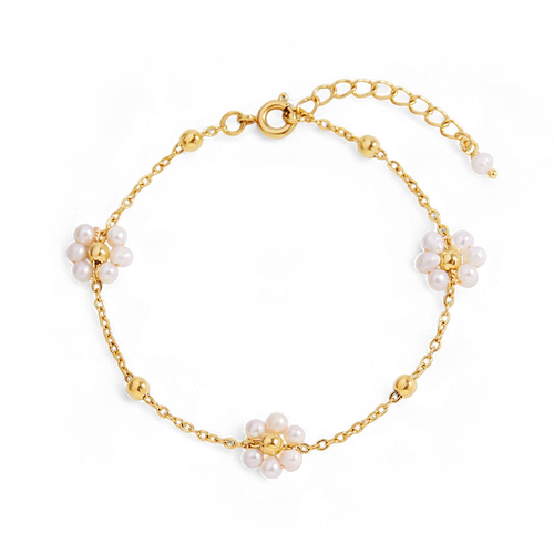 Marguerite Pearl Bracelet